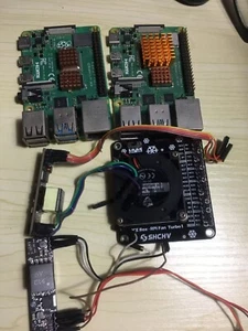 2 raspberry pi 4, 4g + 2 poe + 1 fan - Afbeelding 1 van 9