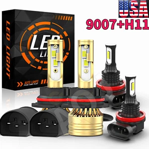 For Nissan Juke 2011-2014 - 4X 6000K LED Headlight Bulbs Hi/Lo Beam + Fog Light - Bild 1 von 17