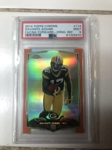 2014 Topps Chrome - Davante Adams (RC) Rookie Orange Refractor PSA 9 - Imagen 1 de 2