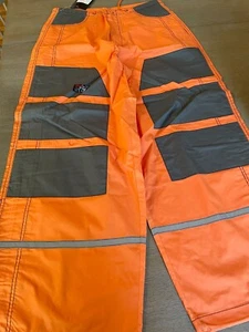 Ghast Clothing Cargo Dance Orange/Black Pants XS - SEE PICS - Imagen 1 de 11