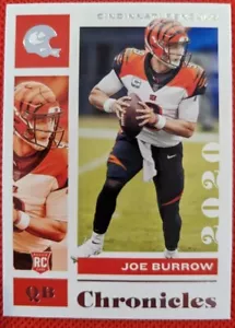 2020 Panini Chronicles JOE BURROW RC Rookie #19 Cincinnati Bengals - Picture 1 of 2