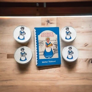 Secret Recipes From Mother Hobbord Cook Book Hubbard With Plastic Lids 1973 - Picture 1 of 10