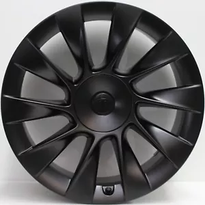 20 inch Genuine TESLA MODEL Y 2023 MODEL ALLOY WHEELS IN BLACK - Picture 1 of 2
