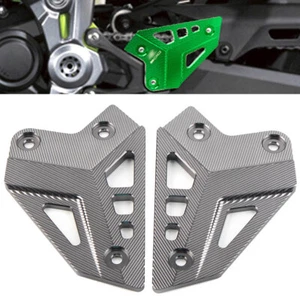 CNC Footpegs Heel Plates Guard Protector For KAWASAKI Z900 2017 -2023 - Picture 1 of 6