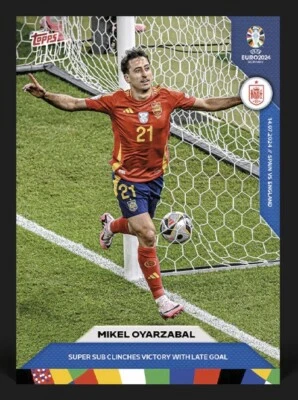 2024 TOPPS NOW EURO 2024 ⭐ MIKEL OYARZABAL ⭐ SPAGNA ☄️ N. 65