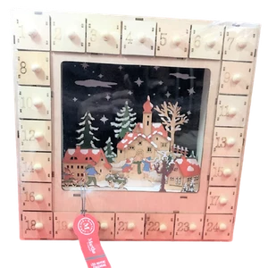 SEALED NEW Martha Stewart Christmas Advent Calendar LED Lighted WOODEN - Picture 1 of 2