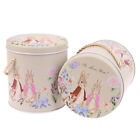 1Pc Vintage Small Suitcase Storage Can Cute Bunny Tinplate Candy Box Gift Box