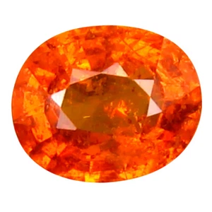 1,15 ct fabelhafter Ovalschliff (7 x 5 mm) Namibia Fanta Orange Spessartin Edelstein - Bild 1 von 1