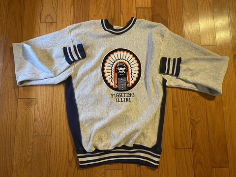 Vintage Illinois University Fighting Illini Crewneck Sweatshirt Legends Athletic Cover