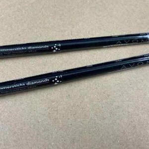 2 Avon Glimmersticks Diamond Eye Liner Pencils - Silver - Two Pencils - Picture 1 of 3