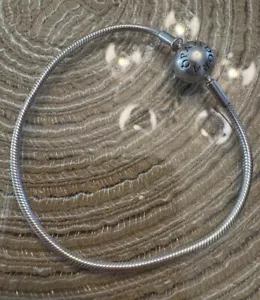 Authentic Pandora Essence Sterling Silver Bracelet 6.7 in / 17 cm Retired HTF - Picture 1 of 5