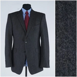 Mens Check Blazer 40R UK Size STRELLSON Grey Wool Sport Coat Jacket - Picture 1 of 14