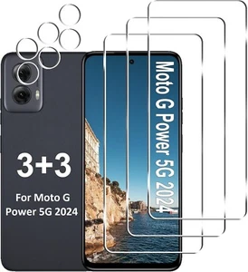 3+3 for Moto G Power 5G Tempered Glass Screen and Camera Lens Protective Film - Picture 1 of 7