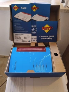 FRITZ Box 5530 Fiber Router Mesh Modem WiFi 6 FTTH Fibra 2.400Mbit + 600 1Gbit/s - Picture 1 of 6