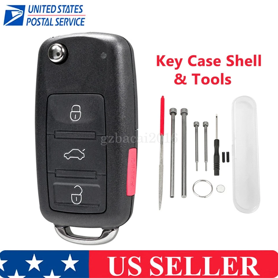 Para 2011 2012 2013 2014 2015 2016 Volkswagen Jetta Mando a distancia Llavero Carcasa Estuche Foto 1 de 4