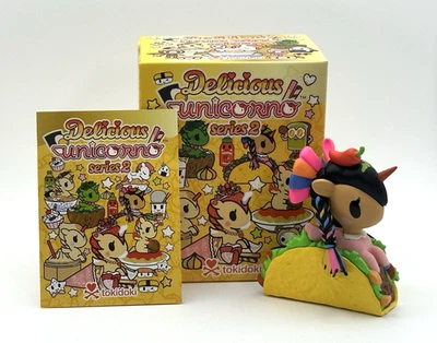Tokidoki Delicious Unicorno Serie 2 Figura Taco Bellisima - Caja, Figura, Guía Foto 1 de 4