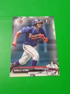 RONALD ACUNA 2017 Bowman #BP127 Atlanta Braves - Picture 1 of 7
