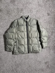 Quicksilver Herren L hellbraun gesteppte gefütterte Jacke Mantel Snowboard Ski Schlitten Party - Bild 1 von 9