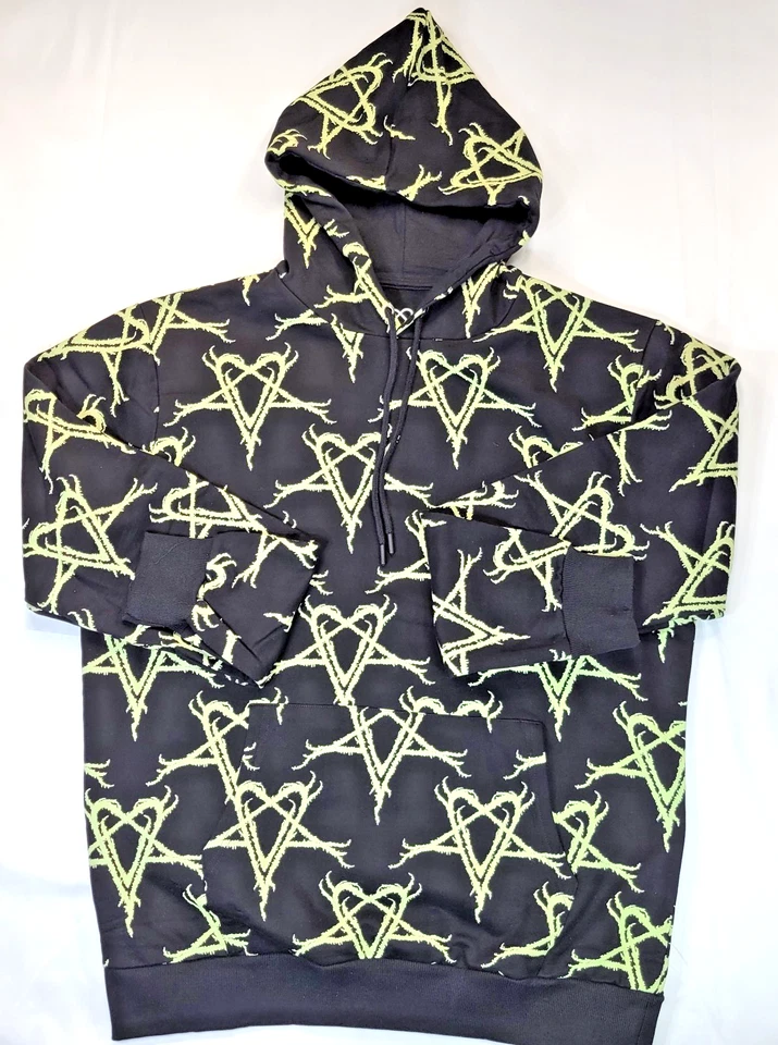 Sudadera con capucha Ville Valo HeartGram Bam Margera H.I.M. HIM All Over Print 3XL Foto 1 de 4