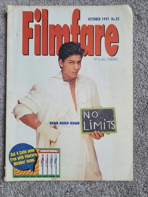 Filmfare Oct 1997 Magazine - Shahrukh Khan Twinkle Kajol Madhuri Shabana Raveena - Image 1 of 4