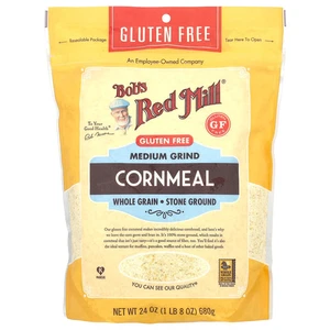 Cornmeal, Medium Grind, Whole Grain, 24 oz (680 g) - Picture 1 of 2