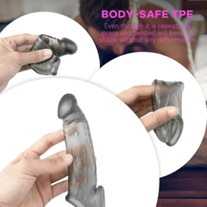 Penishülle Sleeve Penis Penisvergrößerung Extender Ring Reusable Ejaculation DE - Bild 1 von 39