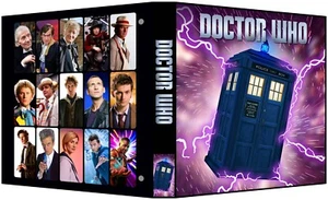 DOCTOR WHO Custom 3-Ring Binder Photo/Trading Card Album Album - Picture 1 of 2