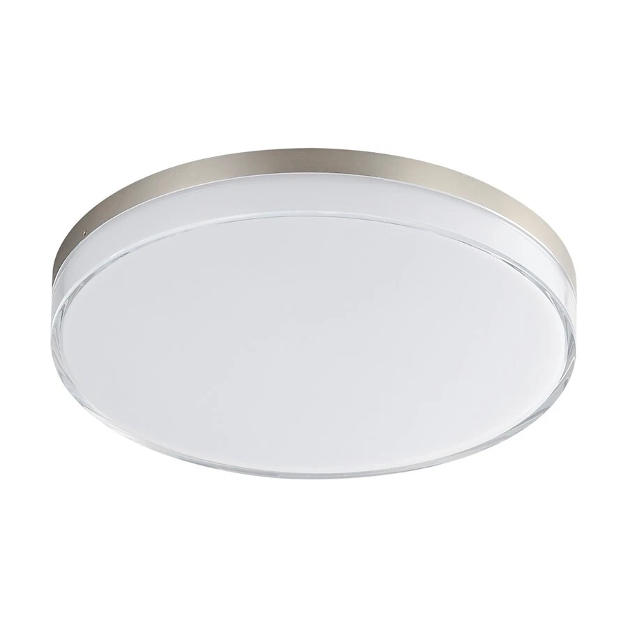 Maxim Lighting Edge 1Lt 11" LED Flush Mount, Nickel/Clear/Frosted - 59764CLFTSN - Image 1 of 1
