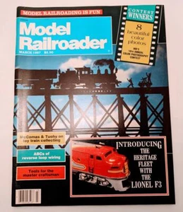 Revista Model Railroader marzo 1987 (Heritage Fleet Lionel F3) - Imagen 1 de 2