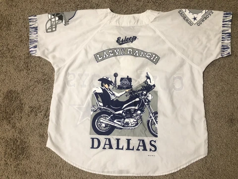 Vintage Dallas Cowboys Esleep Pajama Top ADULT Size L Large RARE Cowboy Sleep Cover