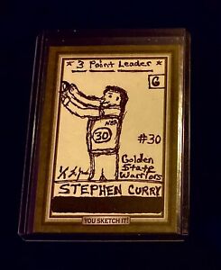 Stephen Curry 1/1 Topps 2010 Basketball Art Card Golden State Warriors #1 Rare!
