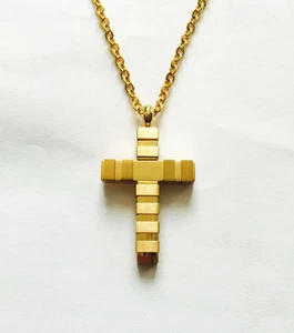 New Christian Stainless Steel Religions Cross Jesus Christ Necklace Chain onek15 - Picture 1 of 1