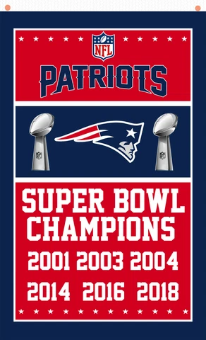 New England Patriots Champions Memorable flag 90x150cm 3x5ft best team banner A5 Cover