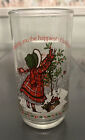 Vintage Coca-Cola Coke Holly Hobbie Christmas Happy Holidays  Drinking Glass