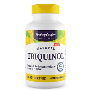 Healthy Origins Ubiquinol 100mg 60 Softgels, CoQ10 Heart Energy USA STOCK - Picture 1 of 1