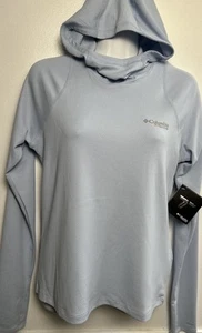 NWT COLUMBIA Women’s Small Omni-Shade Titanium Pullover L/S Hoodie Breathable - Picture 1 of 10