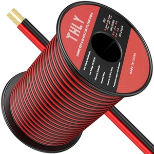 150FT 14 Gauge Wire, 2 Conductor Red & Black Electrical Cable, 14 AWG Ultra F... - Picture 1 of 7
