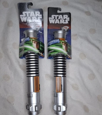 Star Wars Luke Skywalker Lightsaber Blade Builders 2015 Flick Out BNWT - Bundle  - Image 1 of 4