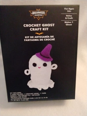 Kit Artesanal Fantasma Macramé - Sombrero Púrpura - Aldi LA COLECCIÓN HALLOWEEN 2025 Foto 1 de 4