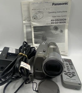 PANASONIC NV-GS230GN DV Digital Video Camera Camcorder w/Charger Manual UNTESTED - Picture 1 of 20