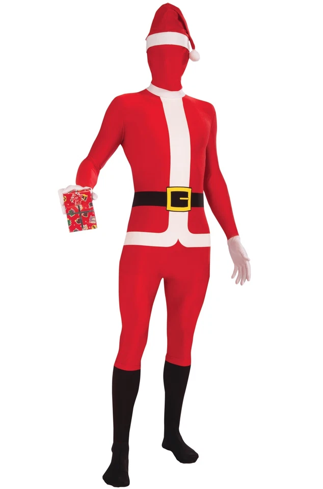 Santa Claus Skin Suit Christmas Adult Costume (XL) - Image 1 of 1