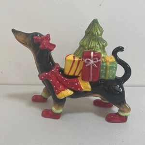 Blue Sky Heather Goldminc Harvey Dachshund Doxie Gifts Christmas 9" Figurine - Picture 1 of 10