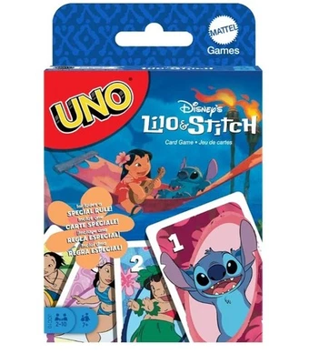 UNO Disney’s Lilo and Stitch Card Game for Kids & Family Night Stocking Stuffer Foto 1 de 4
