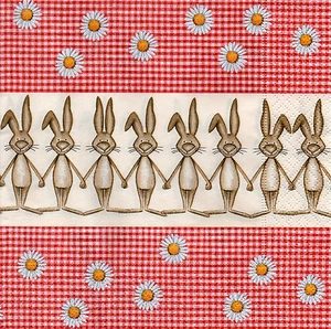 4 servilletas servilletas decoupage Pascua divertido conejo de Pascua (767) - Imagen 1 de 1