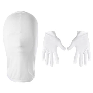 Unisex Mask And Gloves Headgear Balaclava Mask Props Face Mask Sets Halloween - Picture 1 of 41