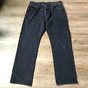 Levi's 501XX Men's Black Jeans Button Fly 38X34 Relaxed Condition Is Pre-Owned - Picture 1 of 14