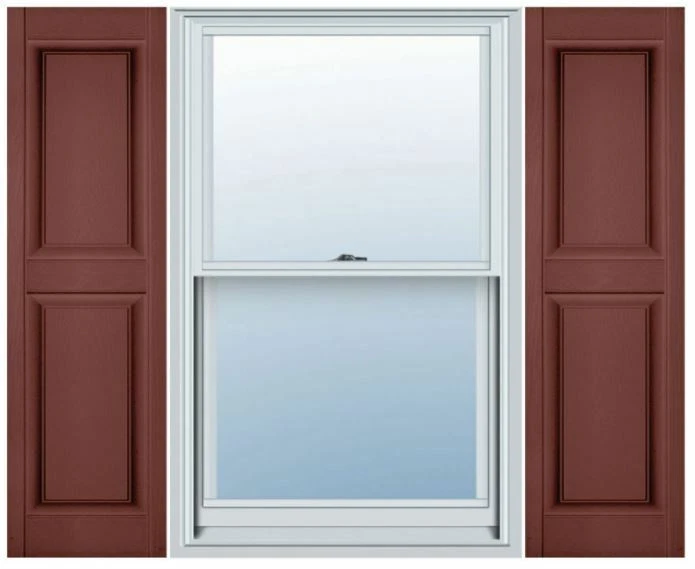 1 par de persianas de vinilo premium con panel elevado Mid America de 14,75 pulgadas Ancho Foto 1 de 1