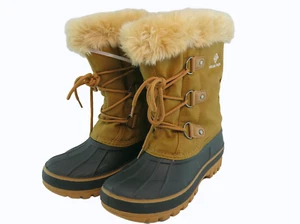 SALE!  TRAUM PAAR HELLBRAUNE SCHNEESTIEFEL. KUNSTFELL GEFÜTTERT. M6 = W4. ORIG 79 $ JETZT 29 $  - Bild 1 von 4