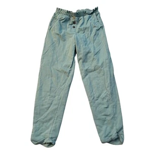 Matilda Jane Girls Blue Elastic Waist Jogger Pants With Button Front Details Siz - Picture 1 of 3