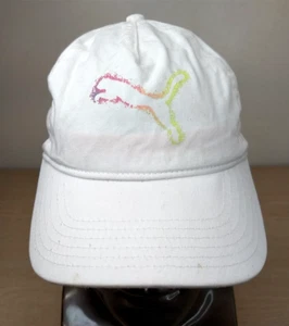 PUMA REBEL ADJUSTABLE STRAPBACK BASEBALL HAT/CAP, WHITE, YOUTH, OUTDOOR/SPORTS - Picture 1 of 14